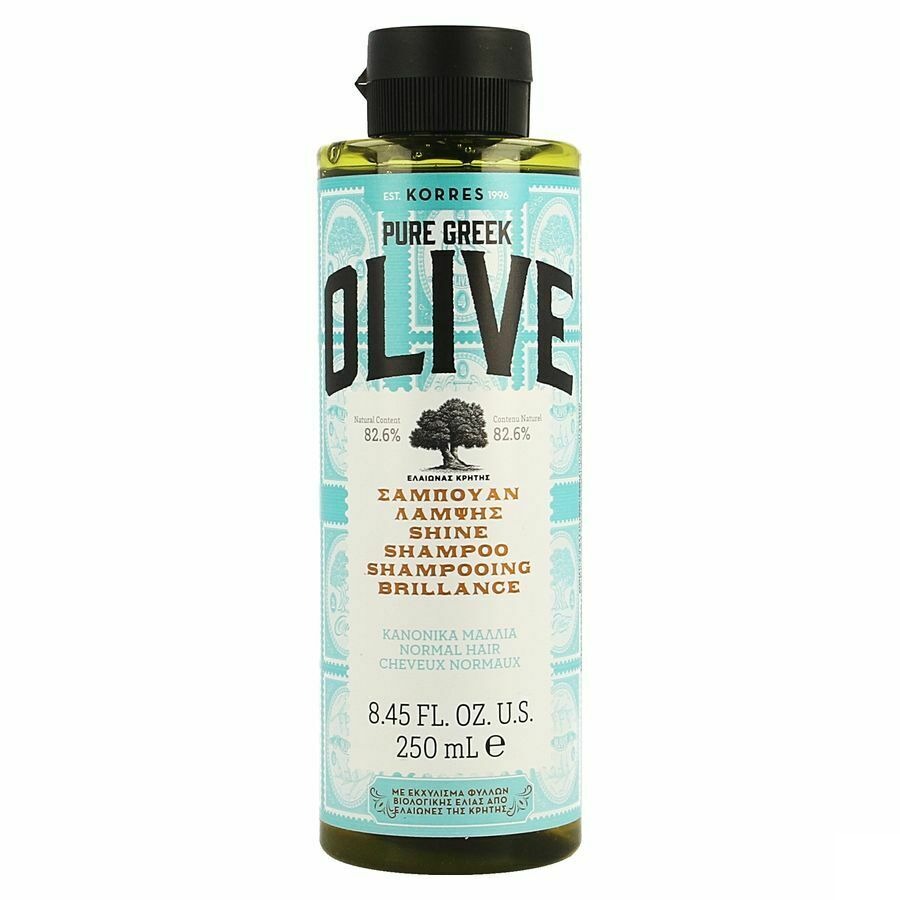 Korres Pure Greek Glansshampoo Met Olijf Normaal Haar 250ml