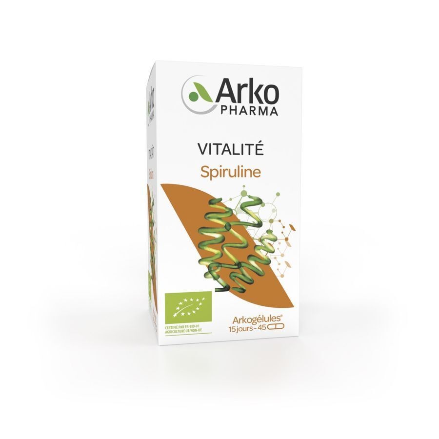 Arkogelules Spiruline Bio Caps 45
