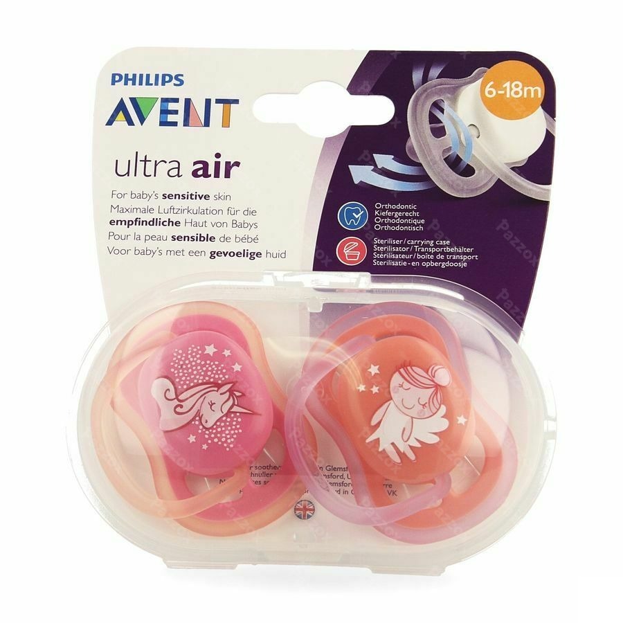 Philips Avent Fopspeen +6m Air Girl Deco Scf345/22