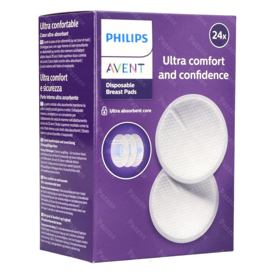 Philips AVENT Compresses d'allaitement jetables Ultra Comfort - 60 pièces