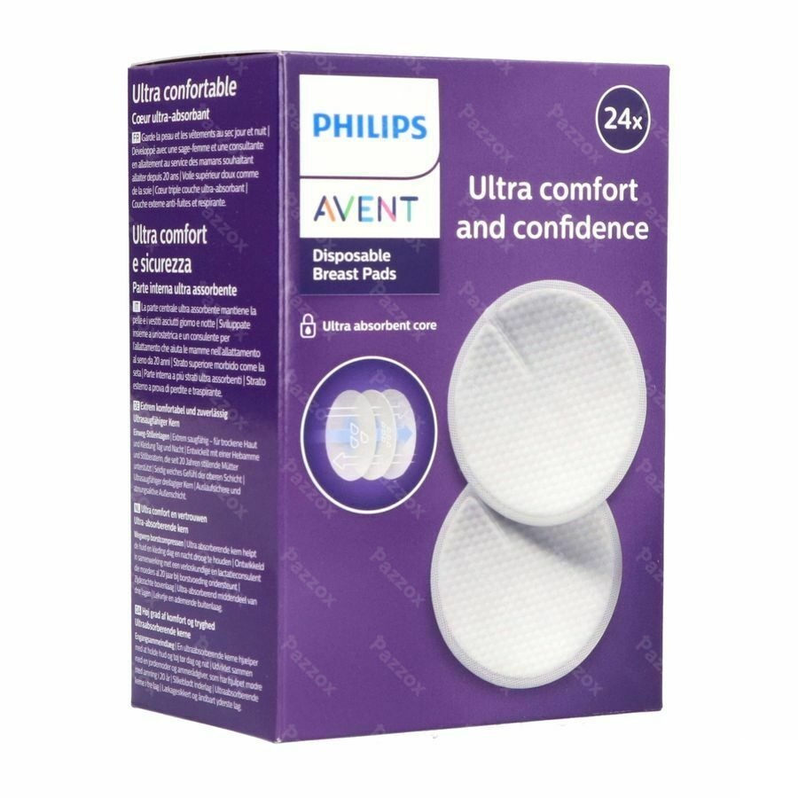 Philips AVENT Compresses d'allaitement jetables Ultra Comfort - 60 pièces