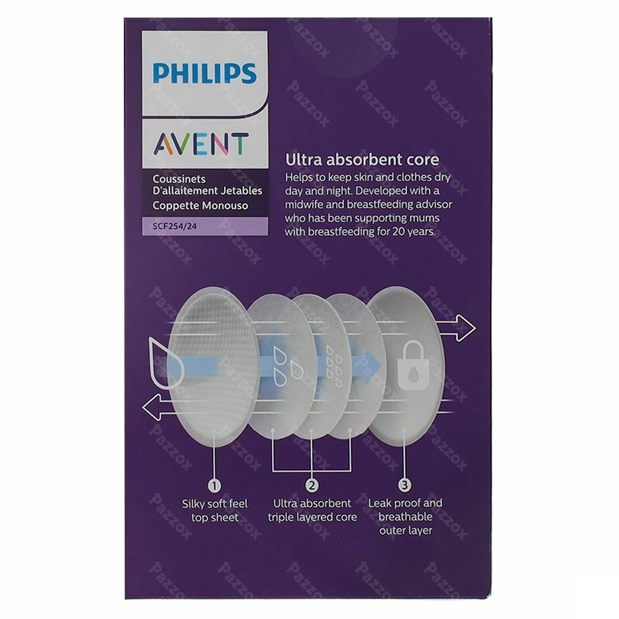 Philips Avent Coussinets Jour/nuit 24 Scf254/24