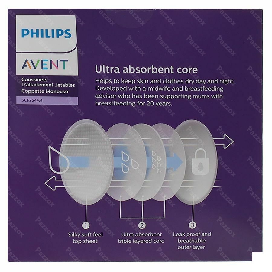 Philips Avent Coussinets Jour/nuit 60 Scf254/61