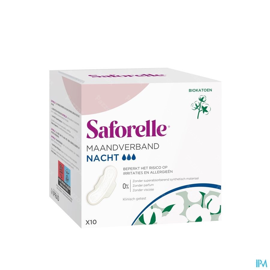 Saforelle Maandverbanden Nacht 10
