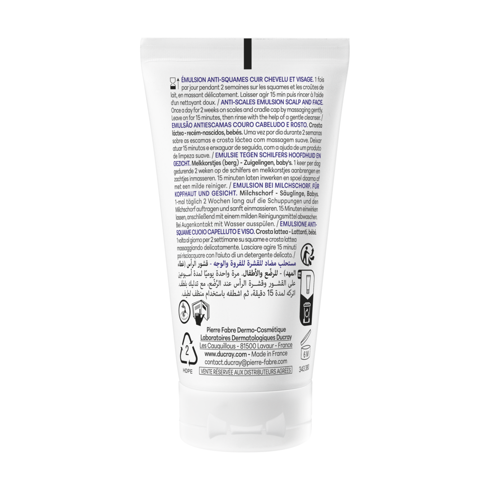 Ducray Kelual Emulsion Kératoréductrice, Croûtes de lait, Peau sébosquameuse 50ml