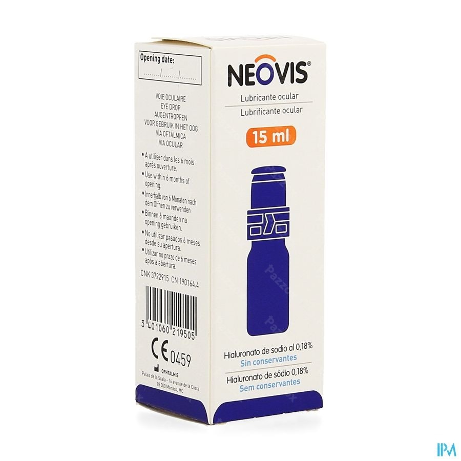 Neovis Sol Opthal. Fl 15ml Rempl.3323987