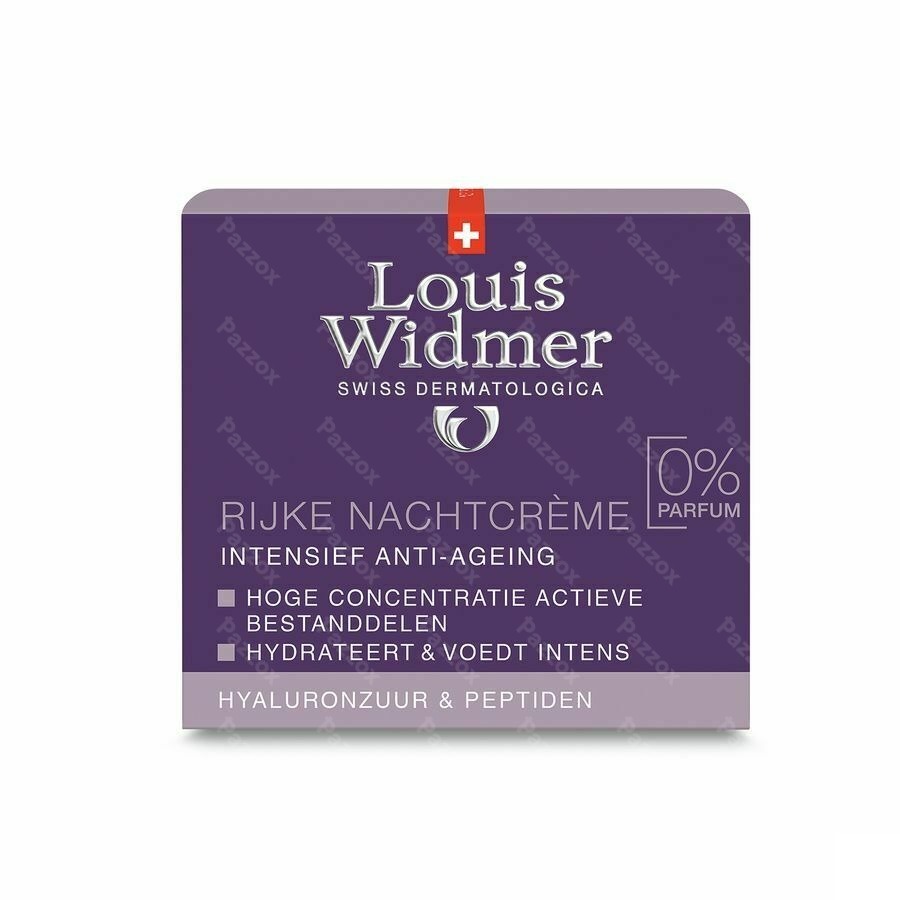 Louis Widmer Rijke Nachtcrème Zonder Parfum 50ml  