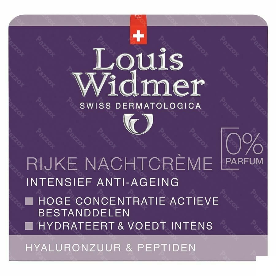 Louis Widmer Rijke Nachtcrème Zonder Parfum 50ml  