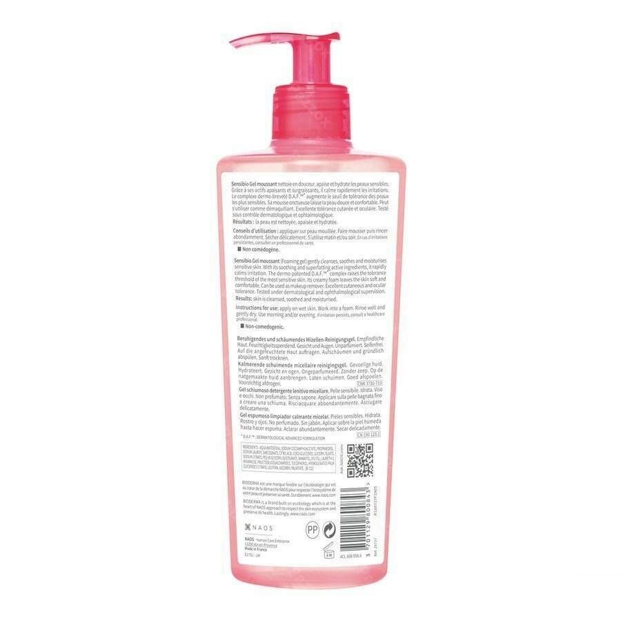 Bioderma Sensibio Gel Moussant 500ml