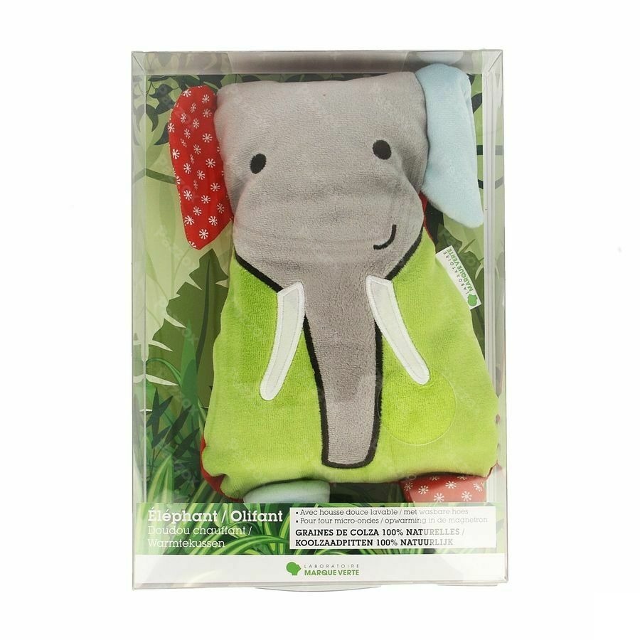 Marque V Doudou Chauffant Elephant 17x25cm