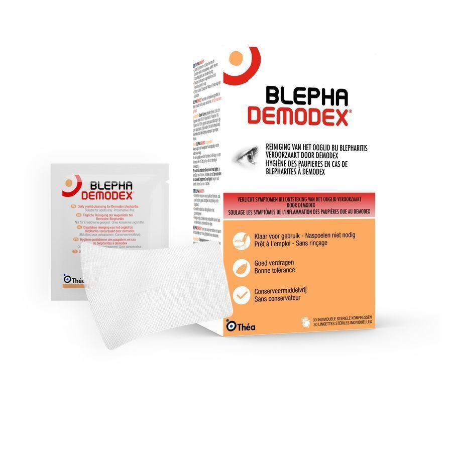 Blephademodex Compresse Nettoyante Yeux 30