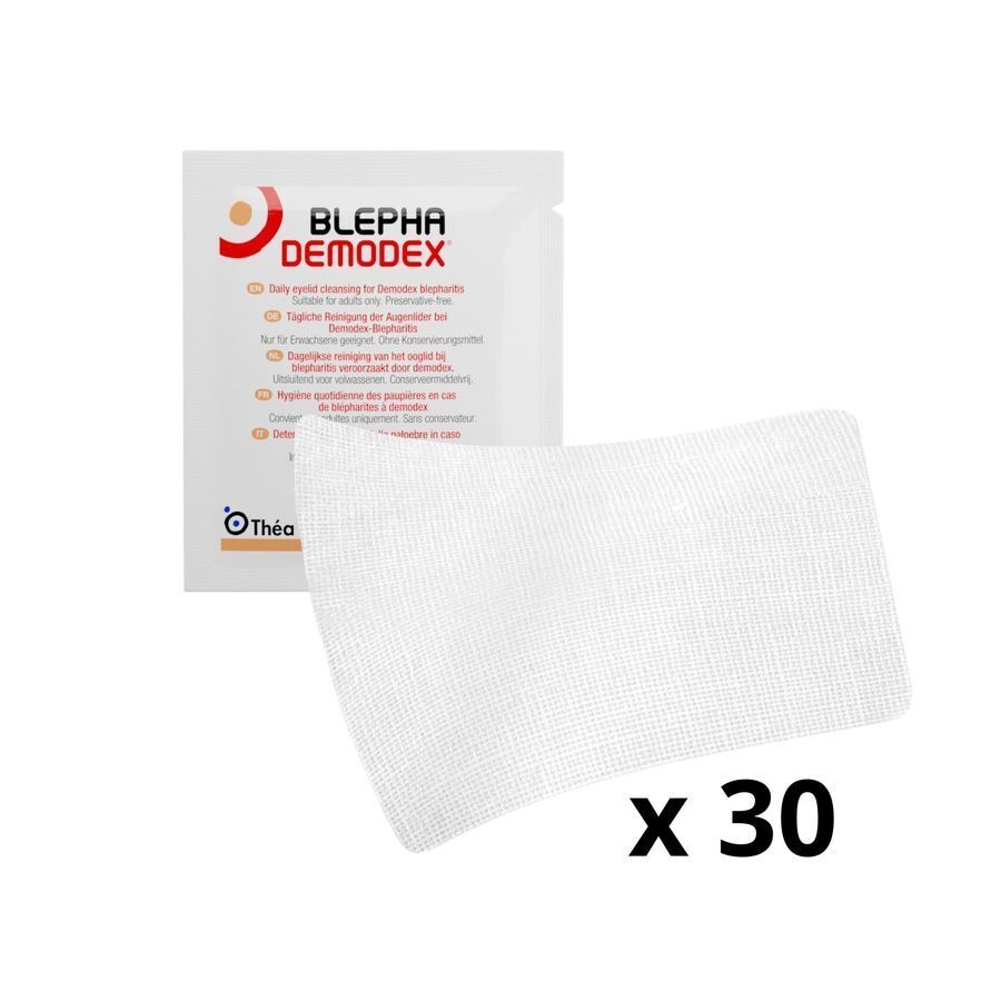 Blephademodex Compresse Nettoyante Yeux 30