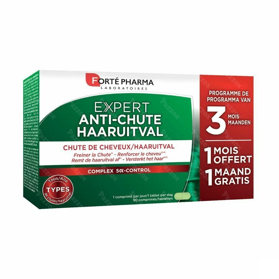 Expert Cheveux A/haaruitval Comp 3x30 2+1 Gratuit