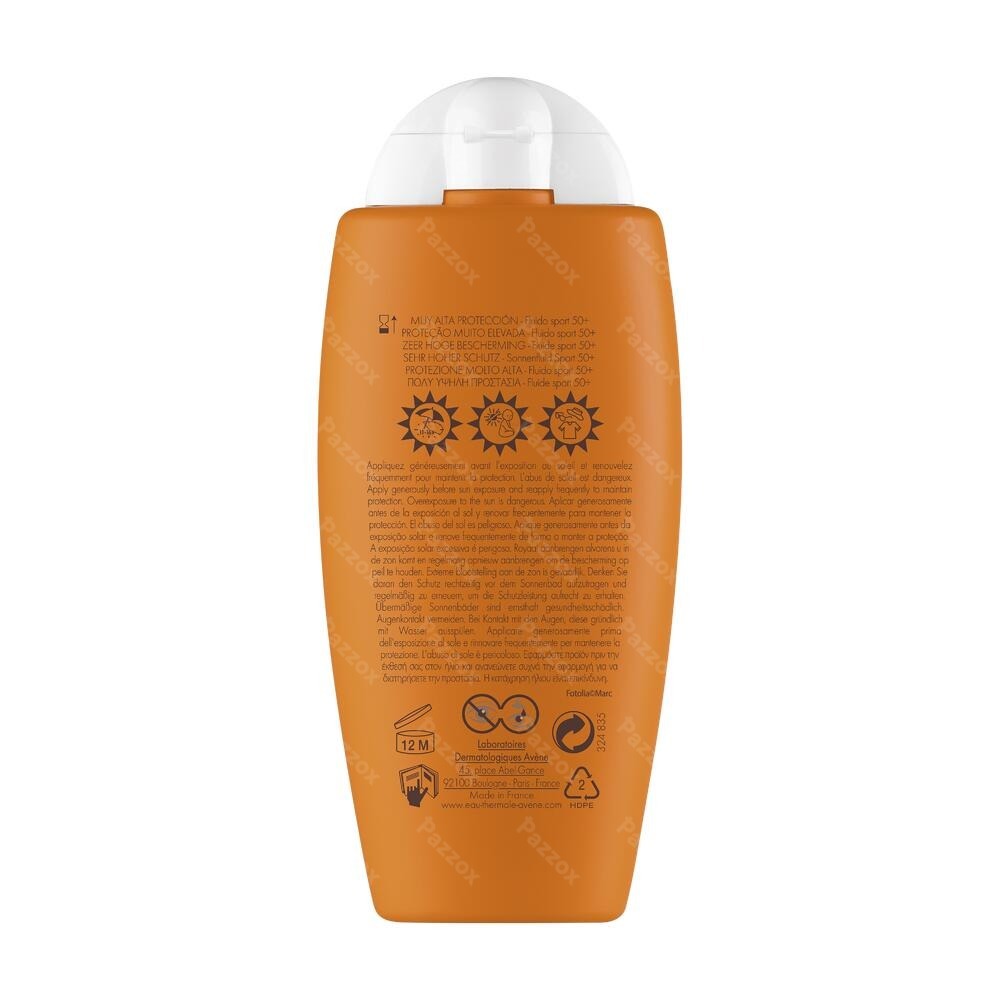 Avène Zonnefluide Sport SPF50+ 100ml