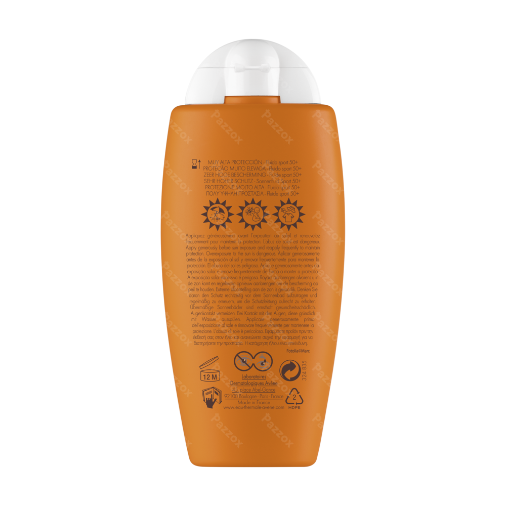 Avène Zonnefluide Sport SPF50+ 100ml