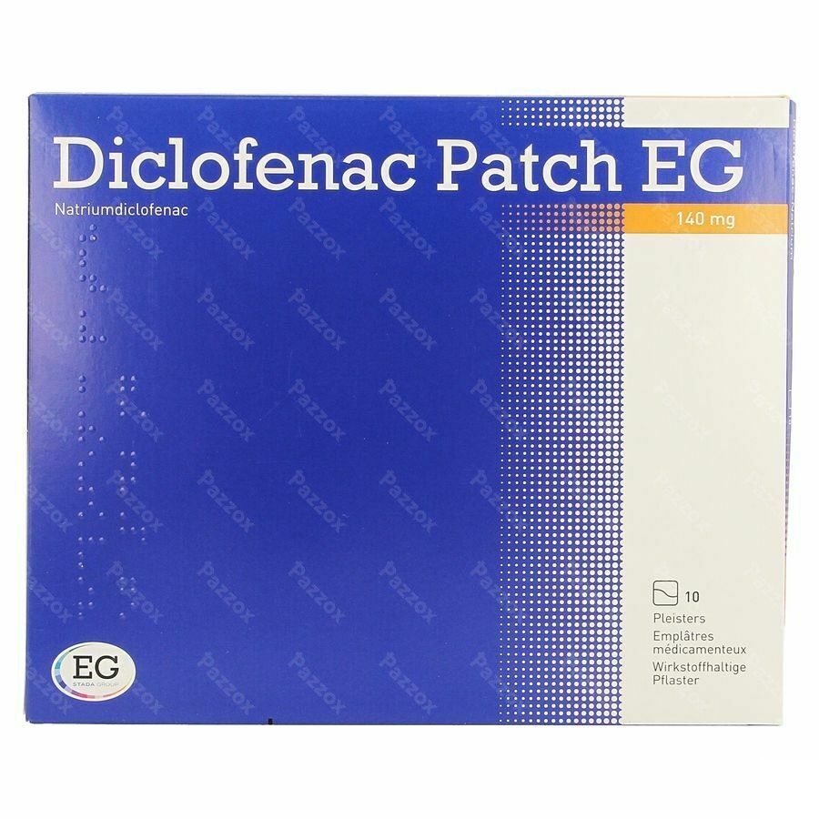 Diclofenac Patch EG 140mg 10 Pleisters 