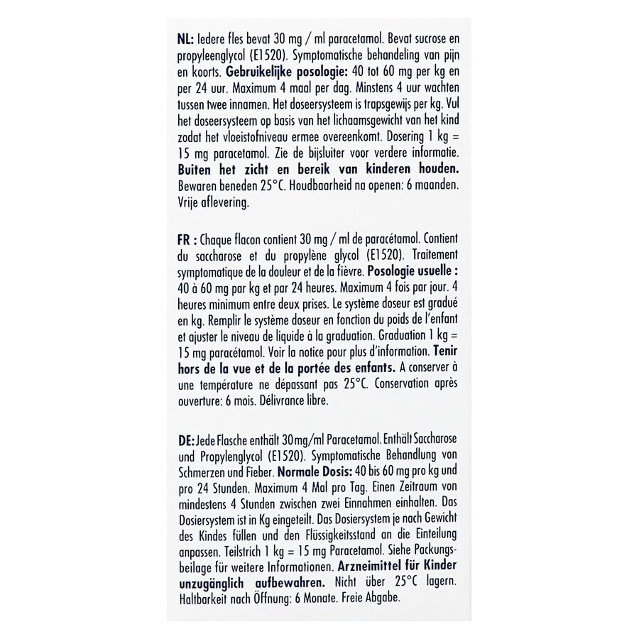 Dafalgan Pediatrie 30mg/ml Sirop 150ml