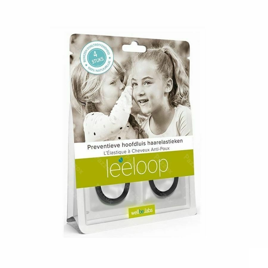Leeloop Antiluis Haarelastiek 4st