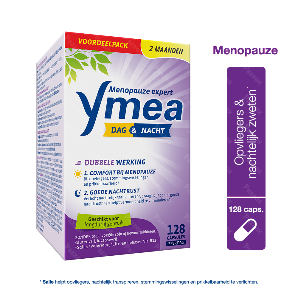 Ymea Dag & Nacht Voedingssupplement Menopauze 128 Capsules