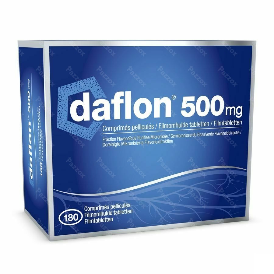 Daflon 500mg Bloedsomloop/Aambeien 180 Tabletten