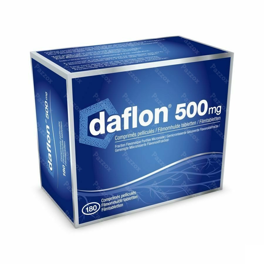 Daflon 500mg Bloedsomloop/Aambeien 180 Tabletten
