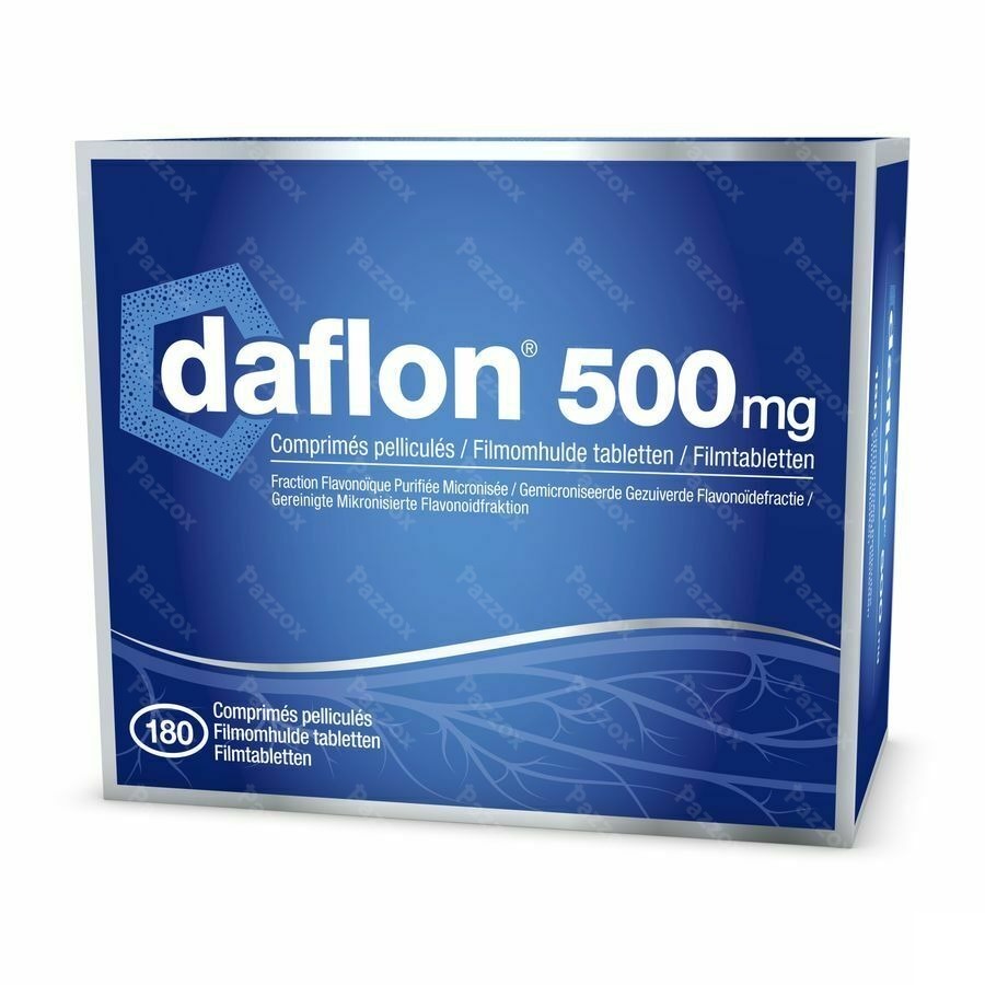 Daflon 500mg Bloedsomloop/Aambeien 180 Tabletten