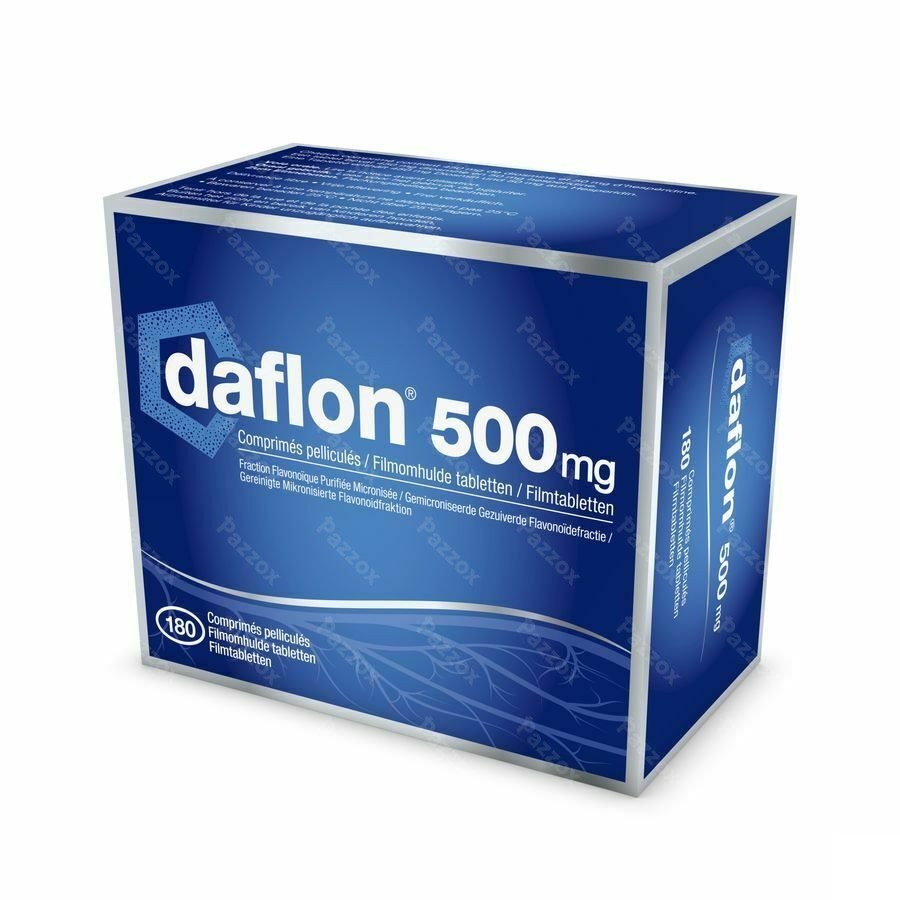 Daflon 500mg Bloedsomloop/Aambeien 180 Tabletten