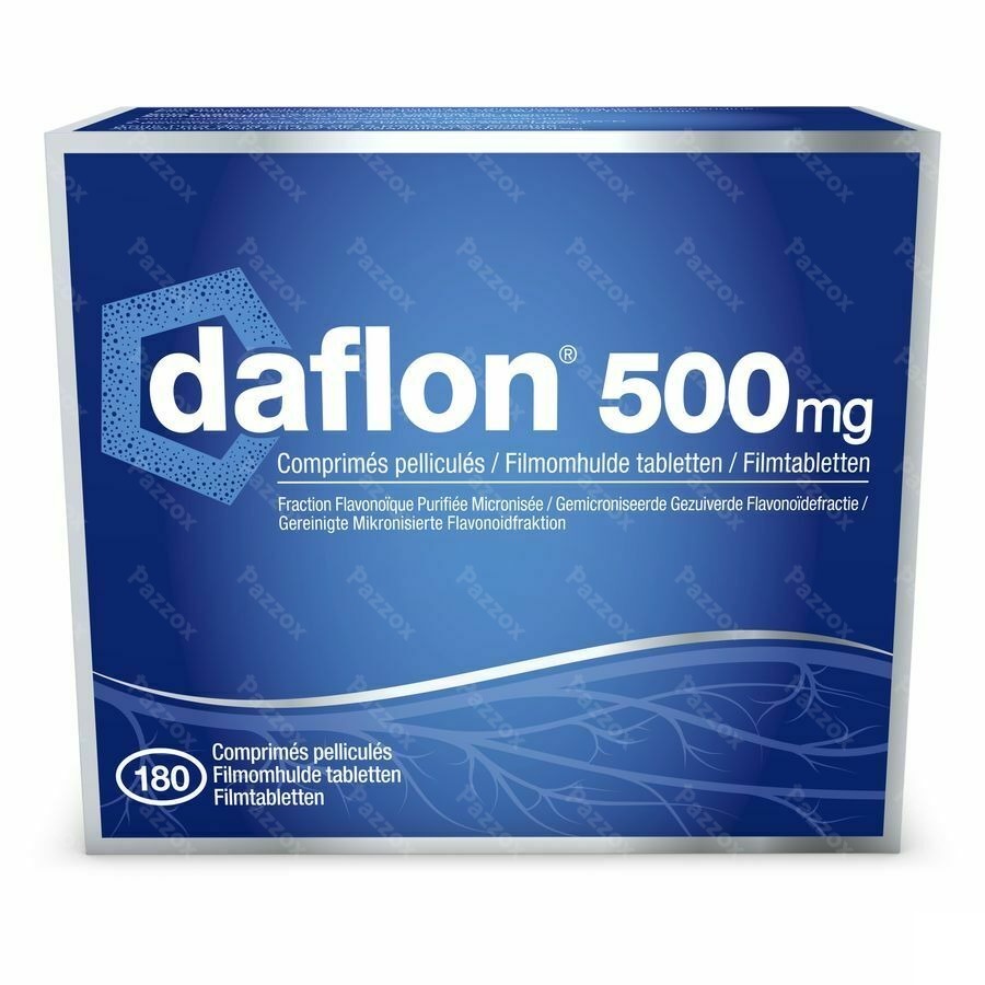 Daflon 500mg Bloedsomloop/Aambeien 180 Tabletten