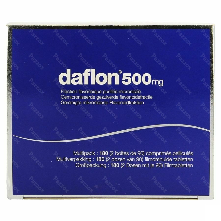 Daflon 500mg Bloedsomloop/Aambeien 180 Tabletten