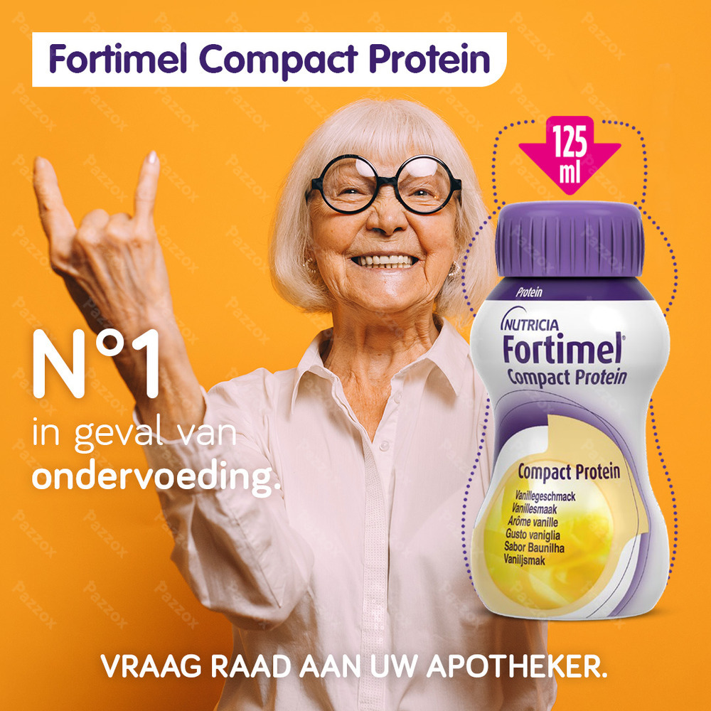 Fortimel Compact Protein Neutraal Flesjes 4x125 ml