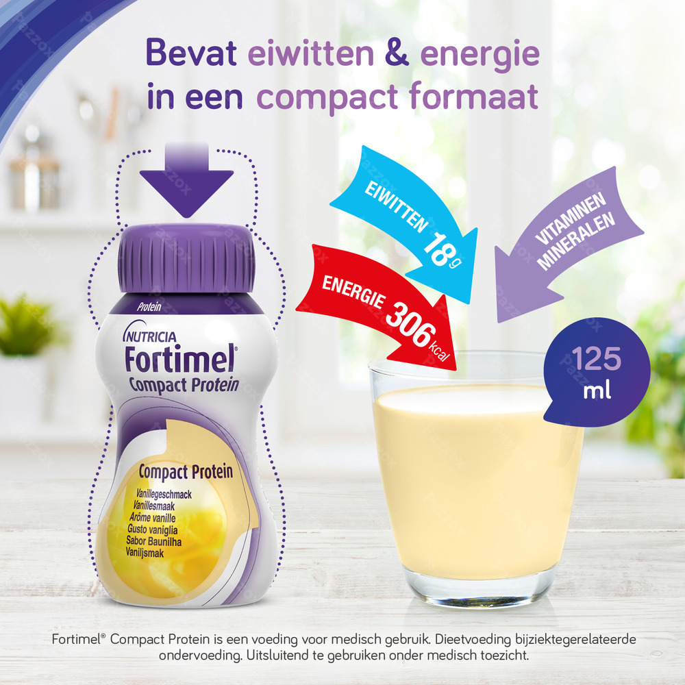 Fortimel Compact Protein Neutraal Flesjes 4x125 ml