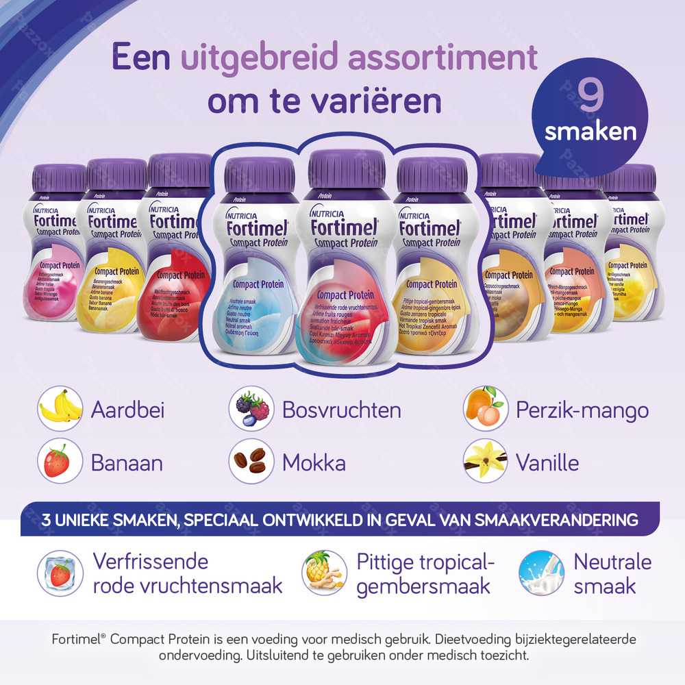 Fortimel Compact Protein Neutraal Flesjes 4x125 ml