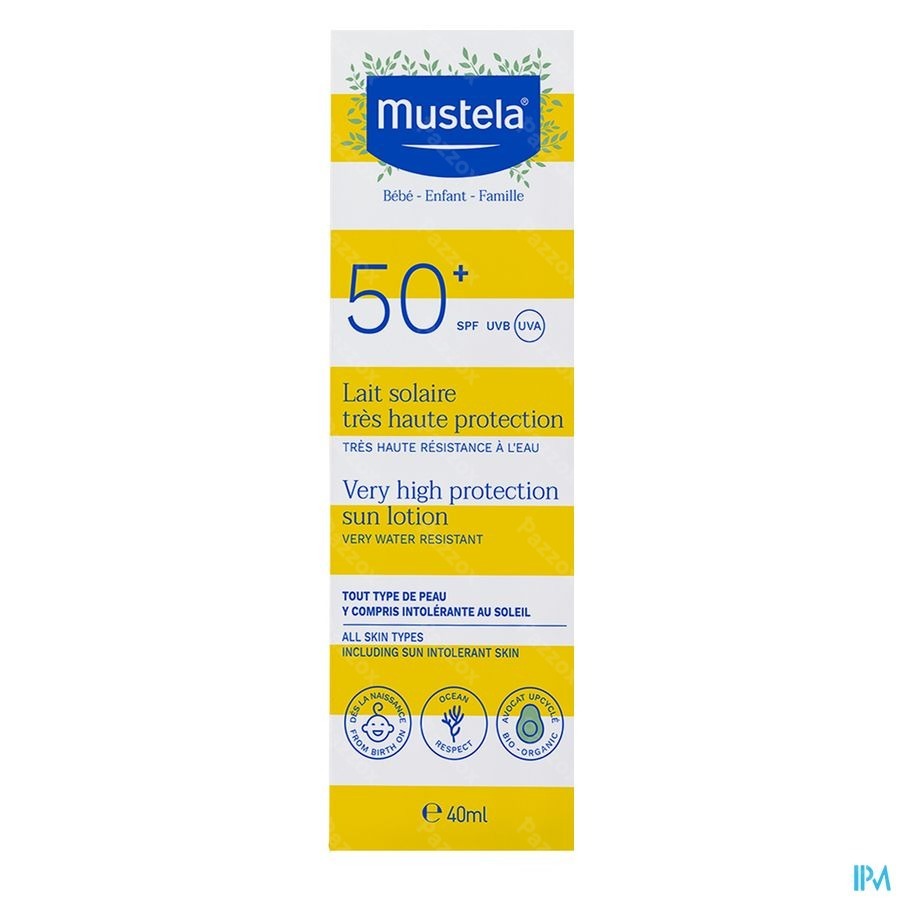 Mustela Baby Zonnemelk Zeer Hoge Bescherming Spf50+ 40ml