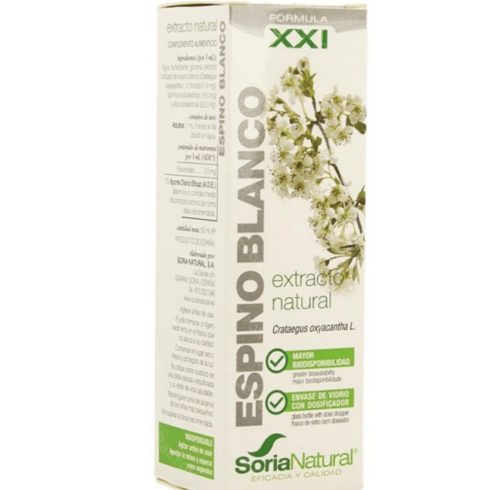 Soria Crataegus Oxyacantha XXI Extract Meidoorn 50ml