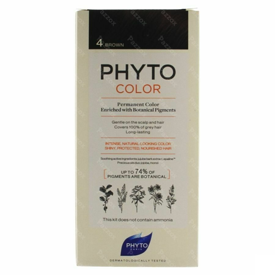 Phytocolor Permanente Haarkleuring 4 Chatain Intense en Natuurlijke Kleur