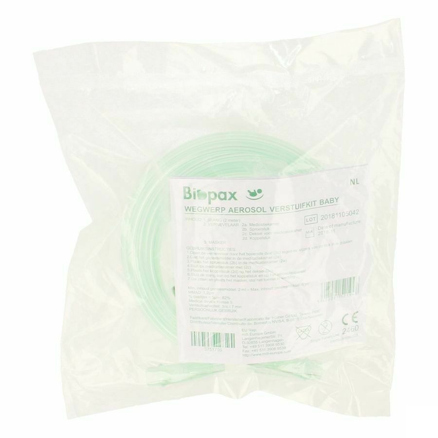 Biopax Aerosol Kit Jetable Bb (masq+nebul+tube 2m) HS50180