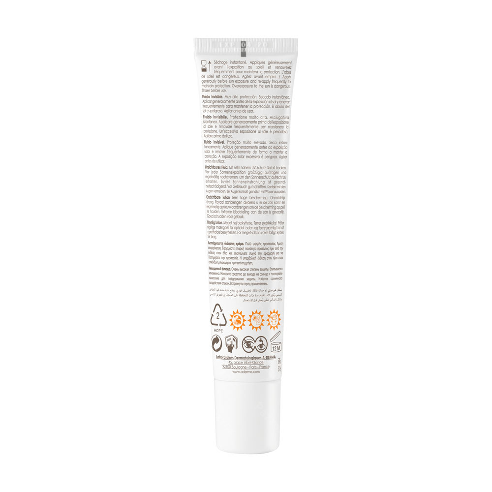 A-Derma Protect Onzichtbare Fluide SPF50+ 40ml
