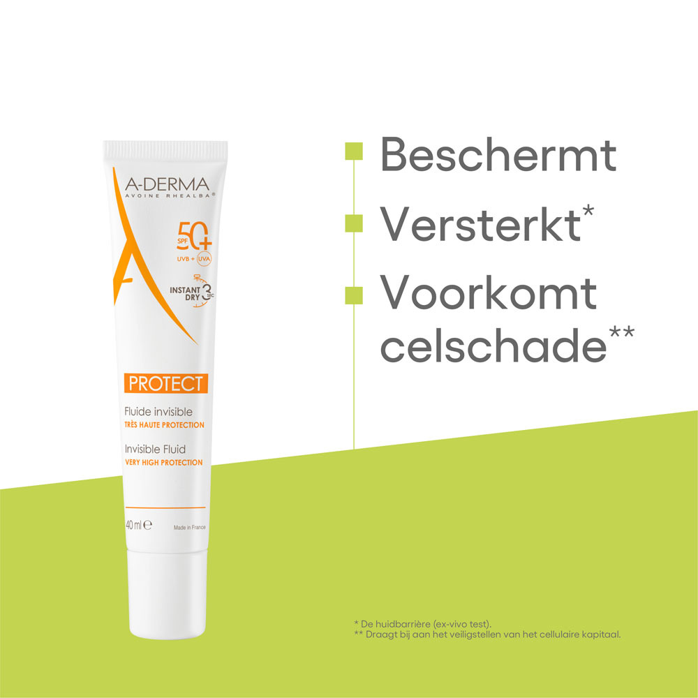 A-Derma Protect Onzichtbare Fluide SPF50+ 40ml