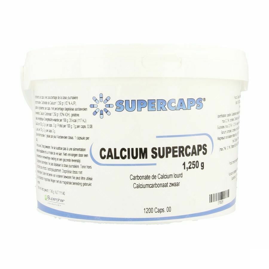 Calcium Carb. Supercaps Caps 1200x1250mg