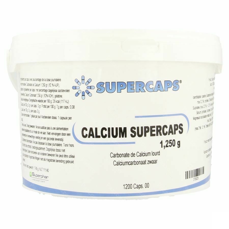 Calcium Carb. Supercaps Caps 1200x1250mg