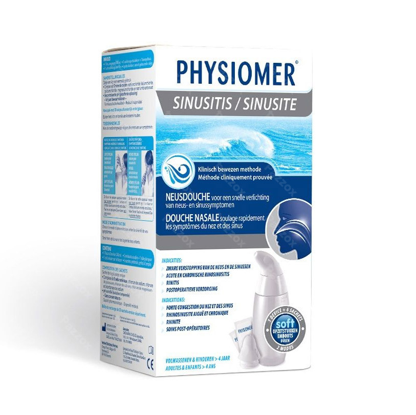 Physiomer Douche Nasal + Sel Mer Sach 6