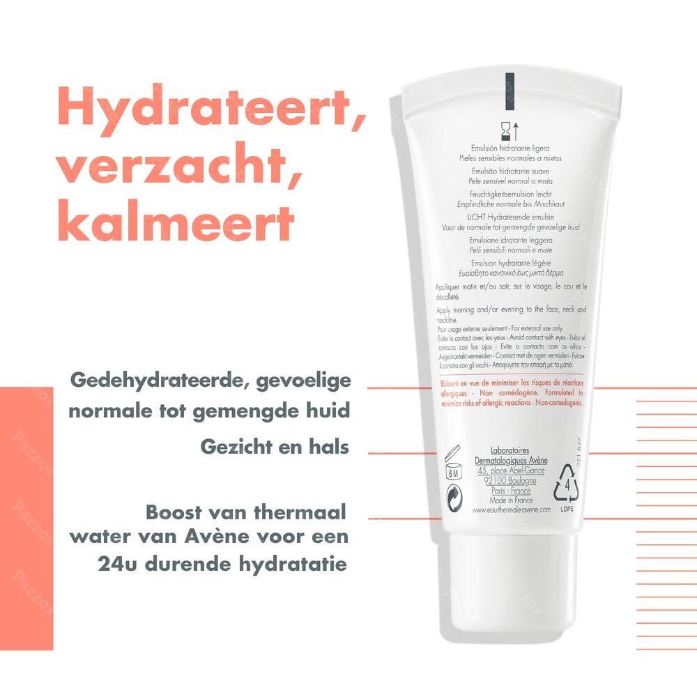 Avene Hydrance Uv Rijk Hydraterende Creme 40ml
