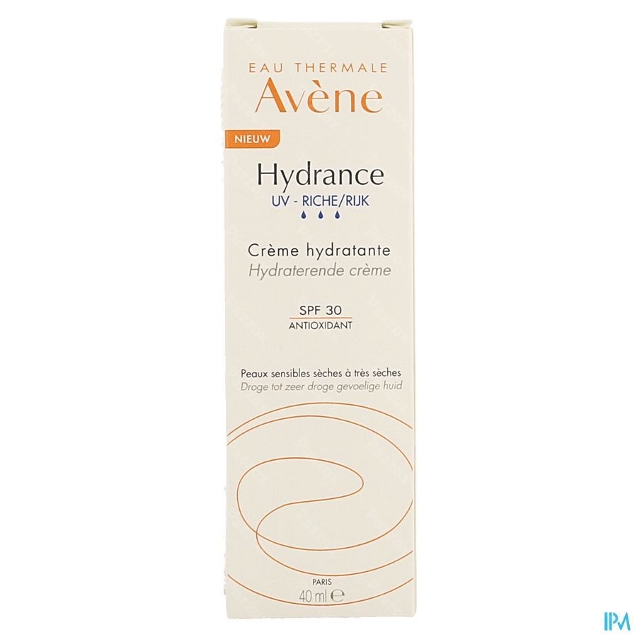 Avene Hydrance Uv Rijk Hydraterende Creme 40ml