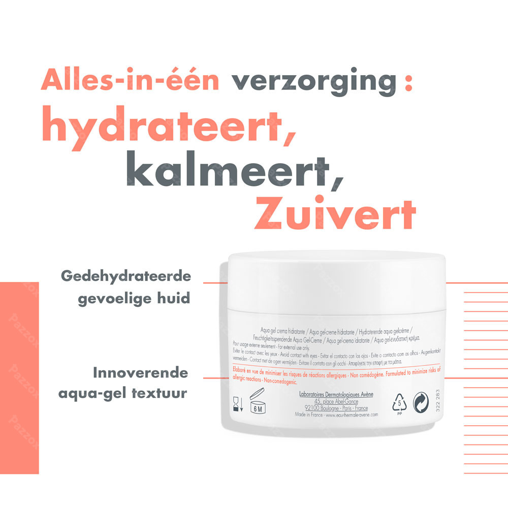 Avène Hydrance Aqua Gel Hydraterende Crème 50ml