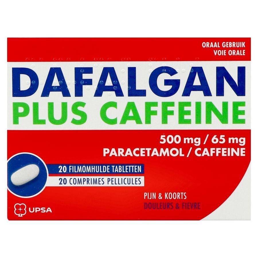 Dafalgan Plus Caffeine 500mg/65mg 20 Comprimés