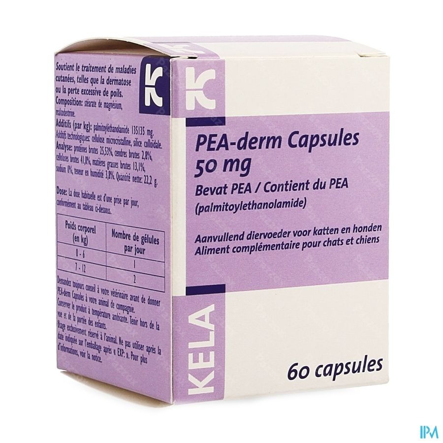 Pea Derm 50mg Caps 60