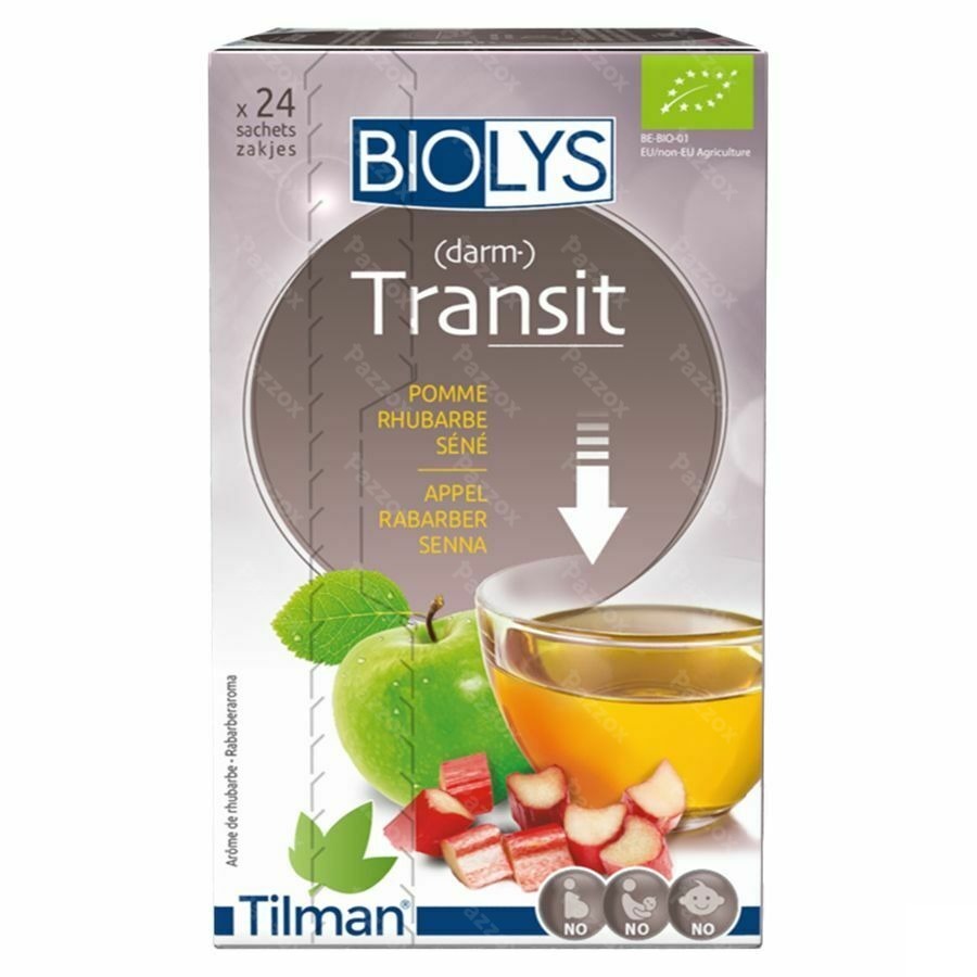 Biolys Pomme Rhubarbe Sene Sach 24