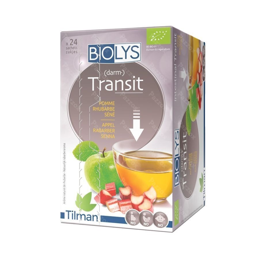 Biolys Pomme Rhubarbe Sene Sach 24