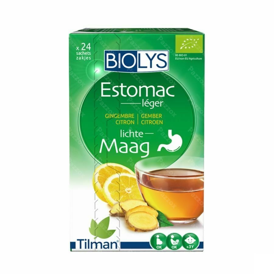 Biolys Gember Citroen 24 Zakjes