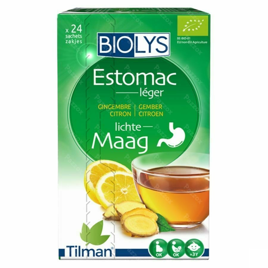 Biolys Gember Citroen 24 Zakjes